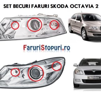 Kit becuri far fata Skoda Octavia 2