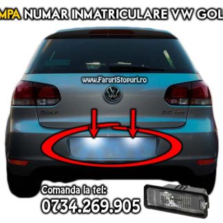 Volkswagen Golf Mk6 VI bec iluminat placa numar inmatriculare