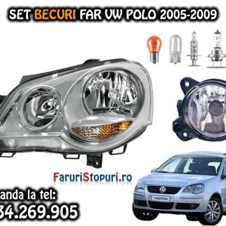Volkswagen Polo 9N3 9N2 becuri far si proiector